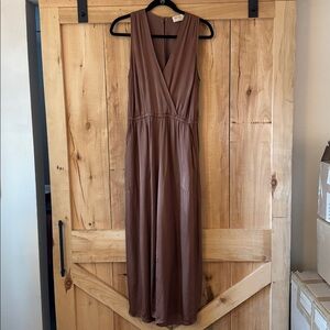 Nation LTD  wide legged satin jumpsuit size small